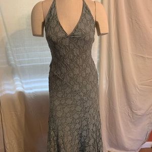 Angelo Ambrou Halter Dress with Lace overlay 8